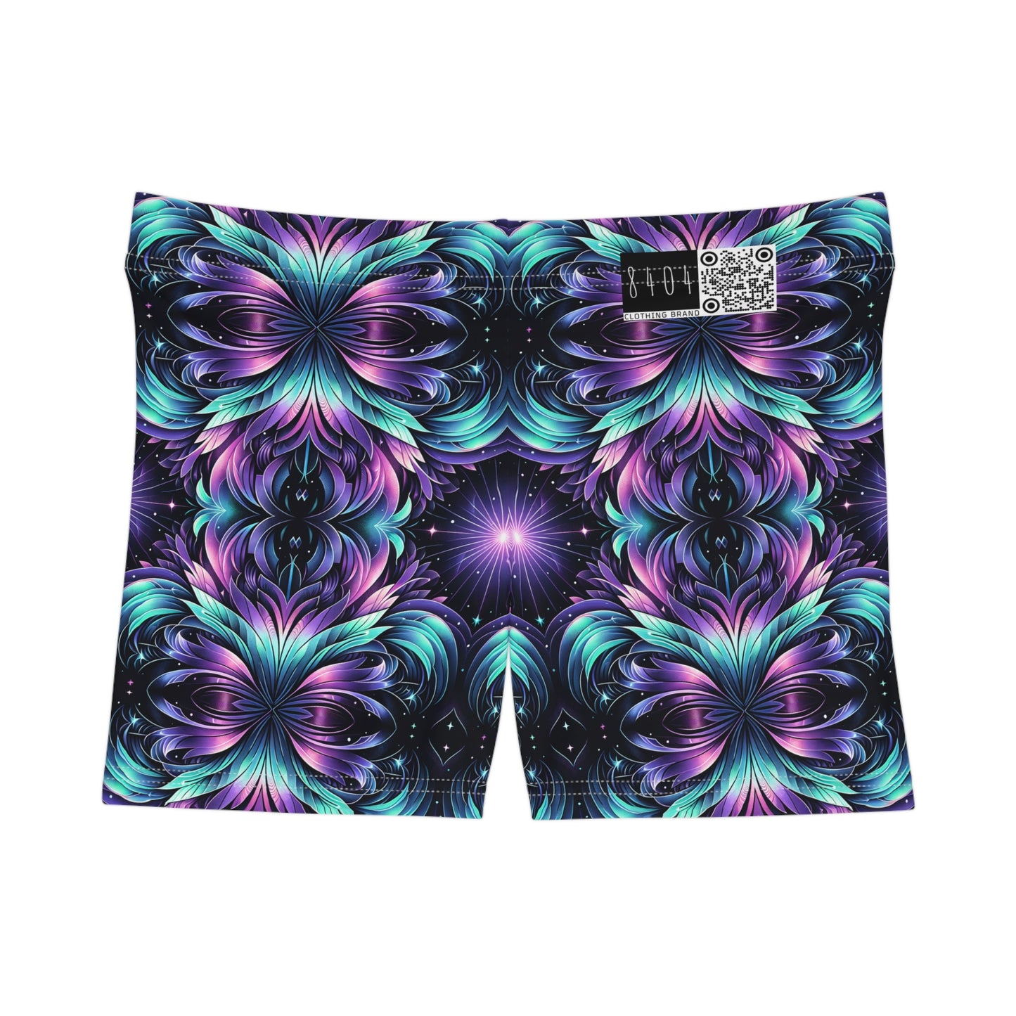 Iridescent Dream Futuristic Tech Women's Shorts - 8404 Design-60