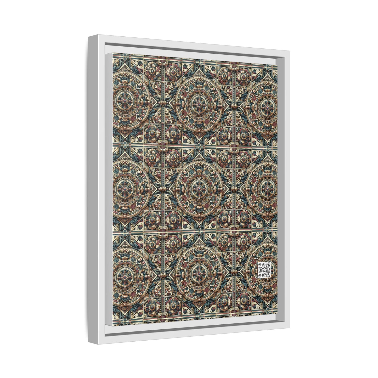 Urban Renaissance Historical Fusion With Street Edge Matte Canvas, Framed (multi-Color) - 8404 Design-57 A