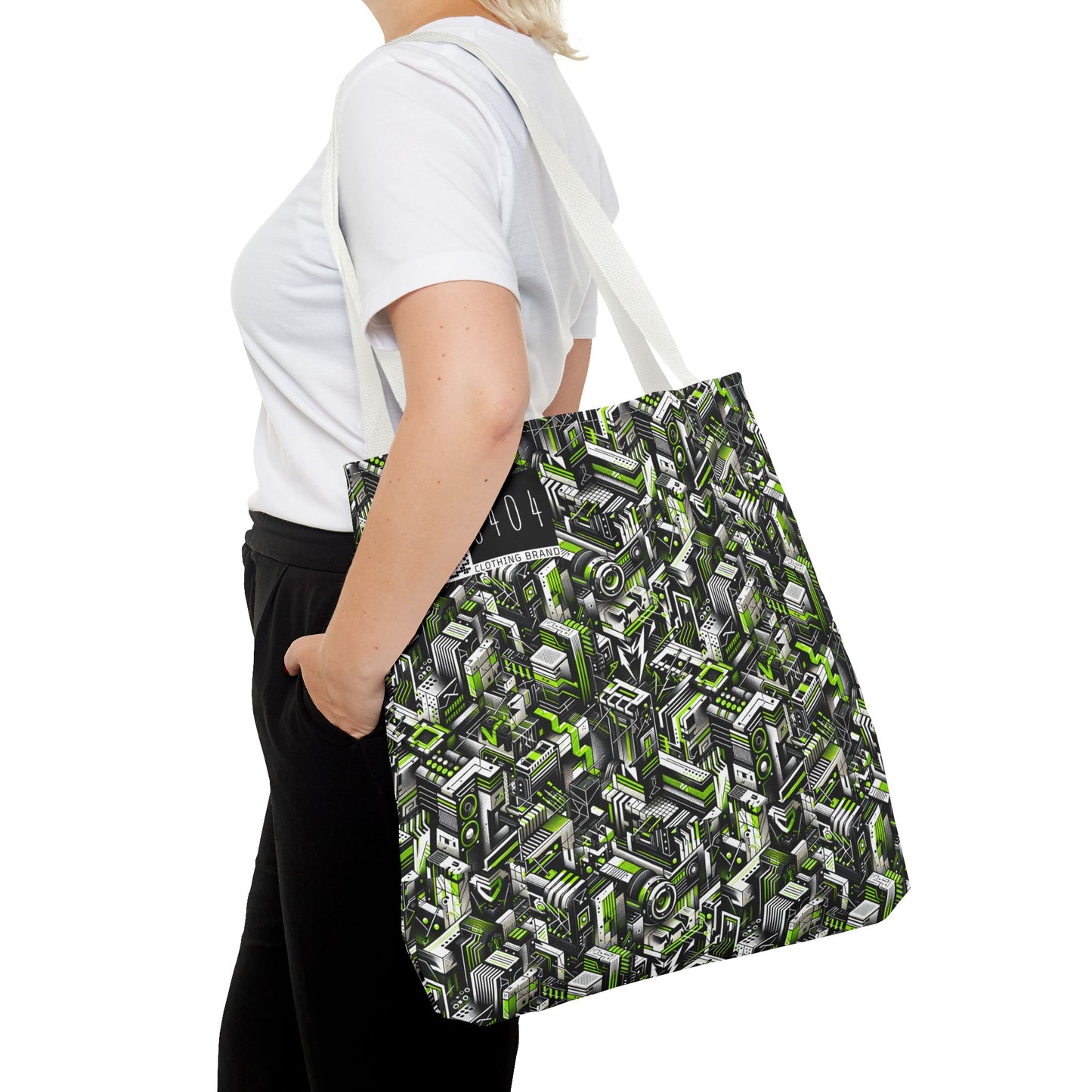 Graffiti Tech Fusion Bold Streetwear Fusion Tote Bag - 8404 Design-53