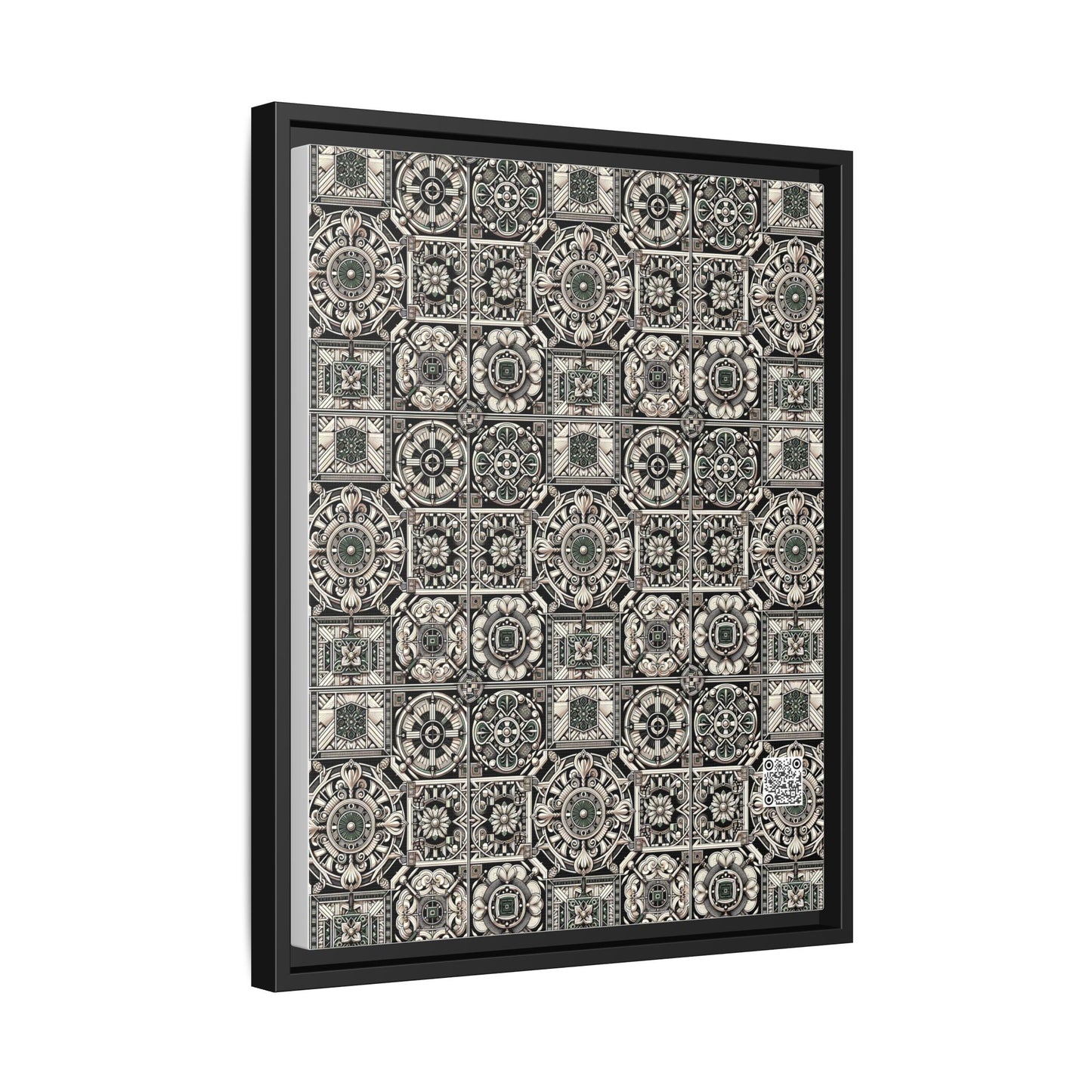 Cyber Garden Party Tech Garden Extravaganza Matte Canvas, Framed (multi-Color) - 8404 Design-45 A