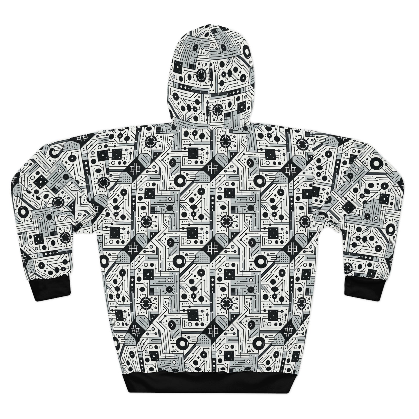 Digital Minimalism Minimalist Tech Pullover Hoodie - 8404 Design-48
