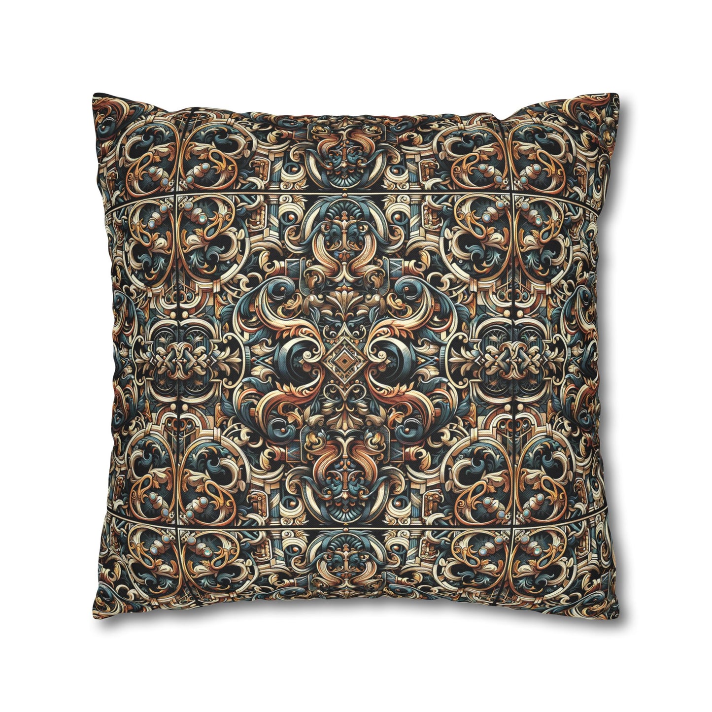 Urban Renaissance Historical Fusion With Street Edge Spun Polyester Square Pillowcase - 8404 Design-59