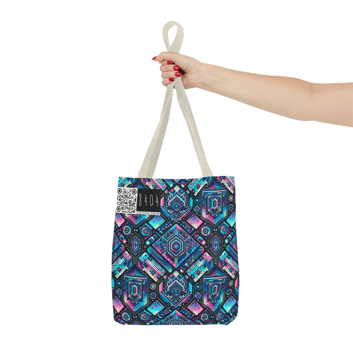 Digital Dreamland Futuristic Tech Aesthetic Tote Bag - 8404 Design-46