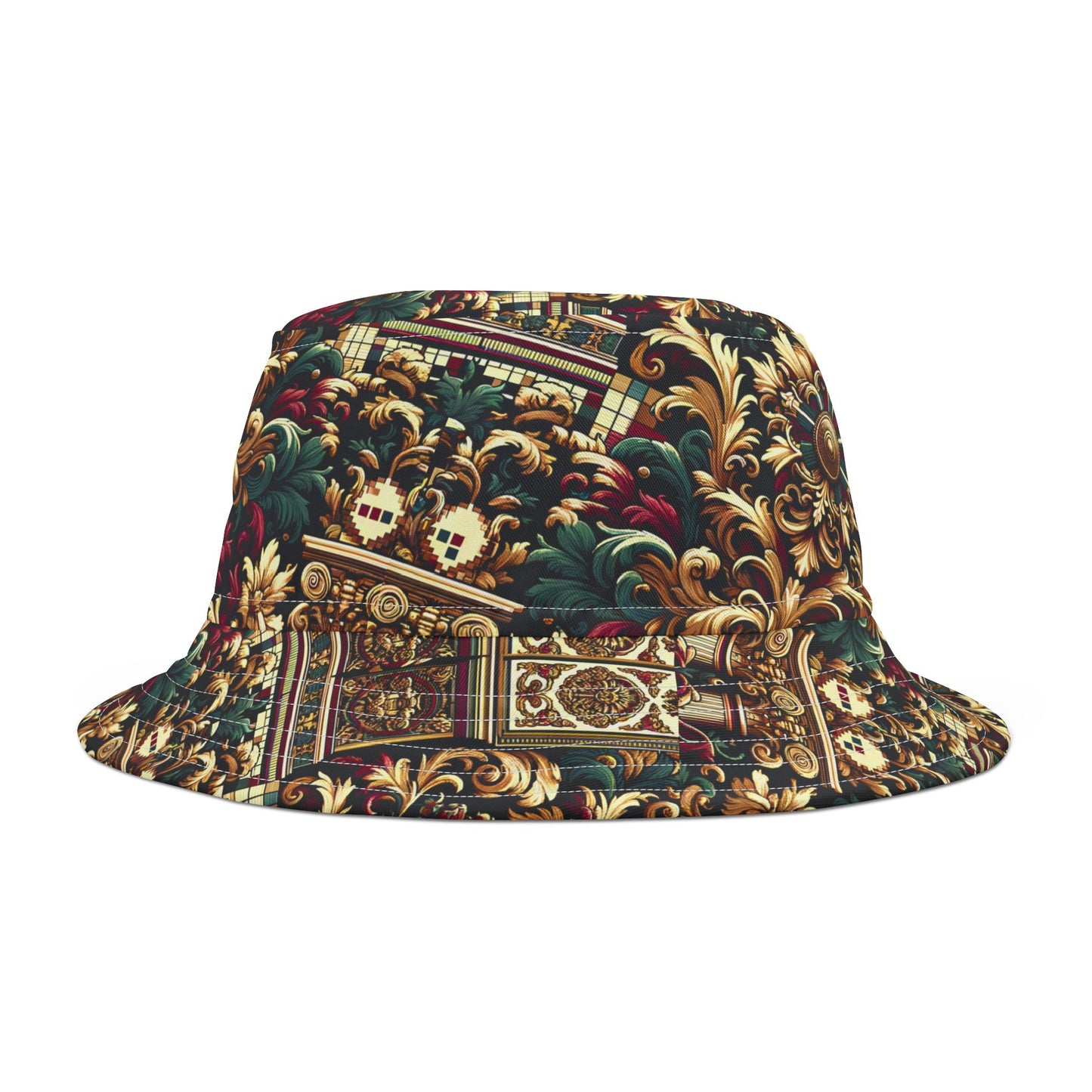 Digital Renaissance Modern Baroque Fusion Bucket Hat - 8404 Design-57