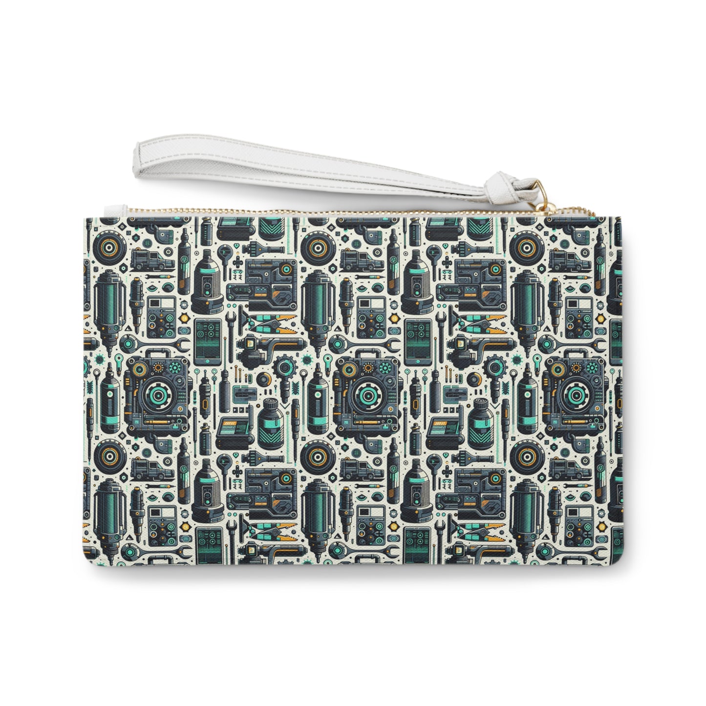 Tech Utility Fusion Modern Tech Streetwear Clutch Bag - 8404 Design-53