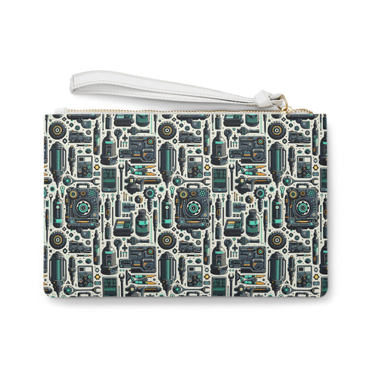 Tech Utility Fusion Modern Tech Streetwear Clutch Bag - 8404 Design-53