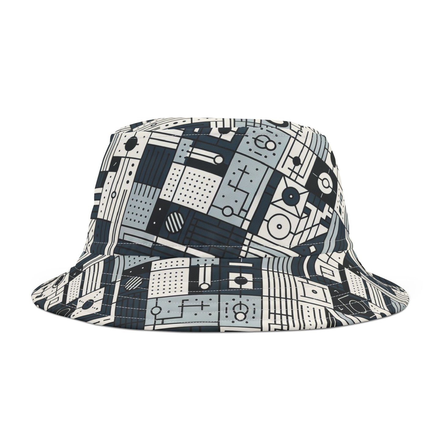 Digital Minimalism Minimalist Tech Bucket Hat - 8404 Design-49