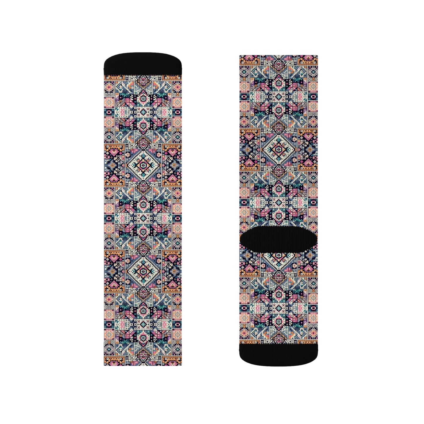 Digital Artisanal Fusion Digital Artisanal Sublimation Socks - 8404 Design-65