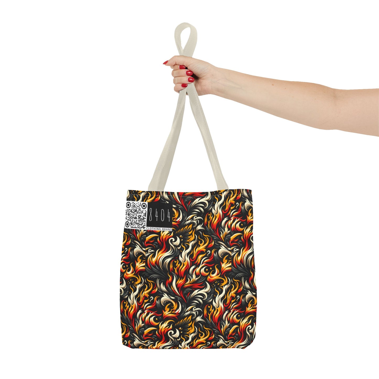Fire & Flames Bold Streetwear Statement Tote Bag - 8404 Design-55