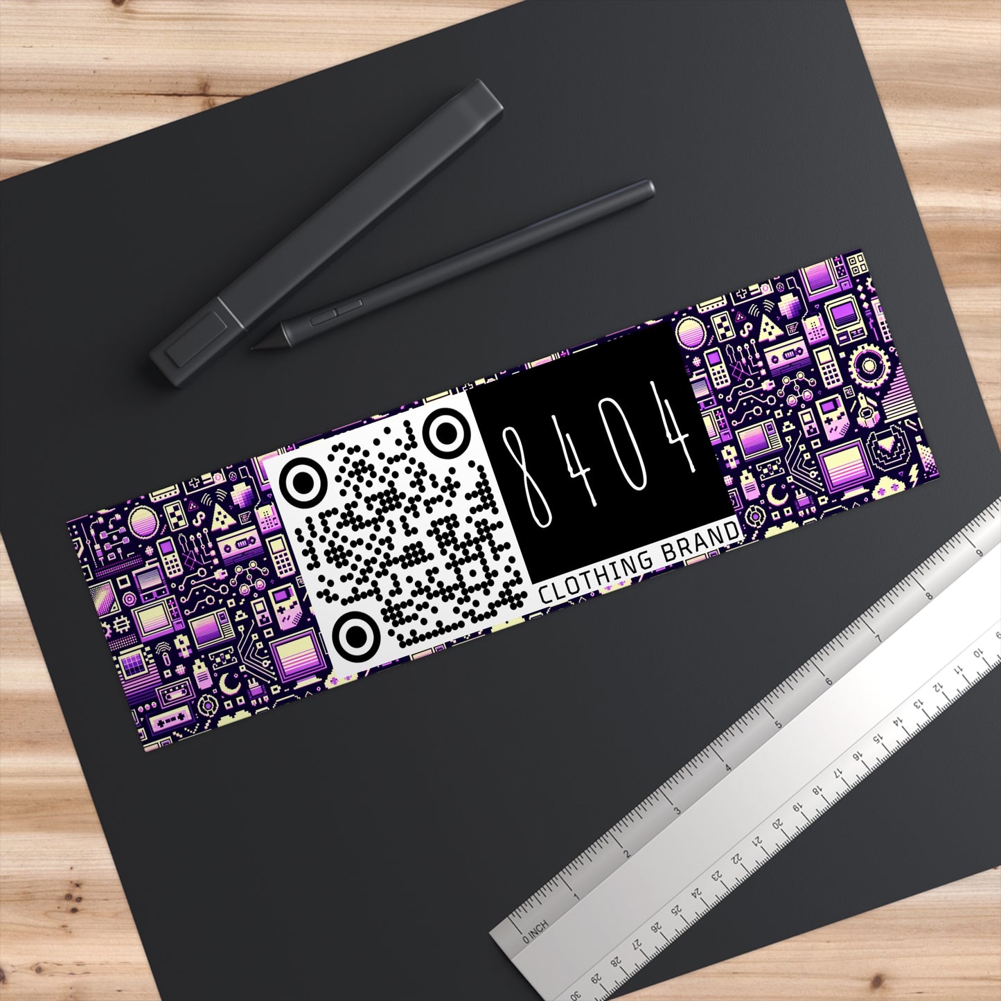 Digital Nostalgia Remix Modern Vintage Fusion Bumper Sticker - 8404 Design-54