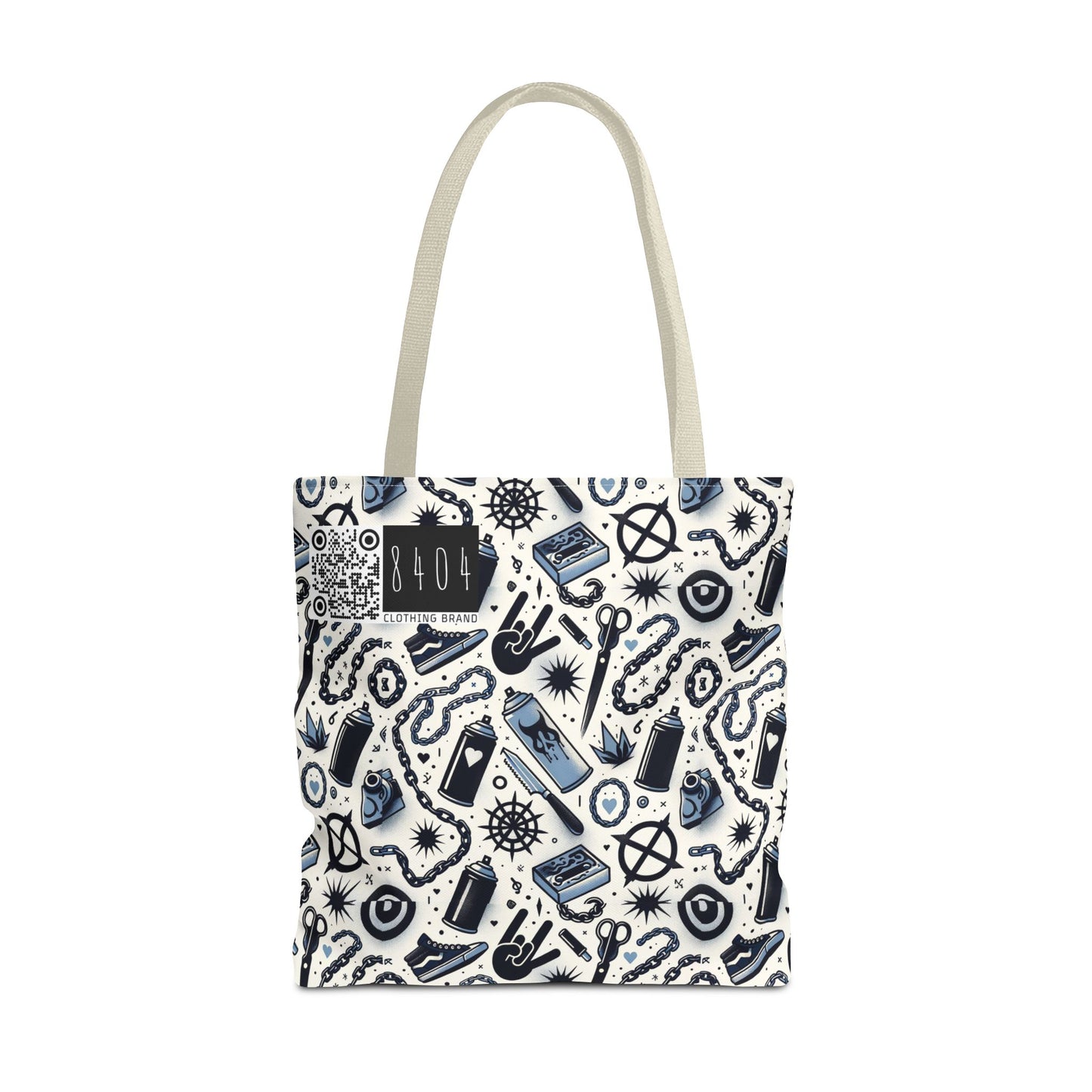 Cultural Rebellion Graphics Edgy and Rebellious With a Hint of Nostalgia Tote Bag - 8404 Design-57