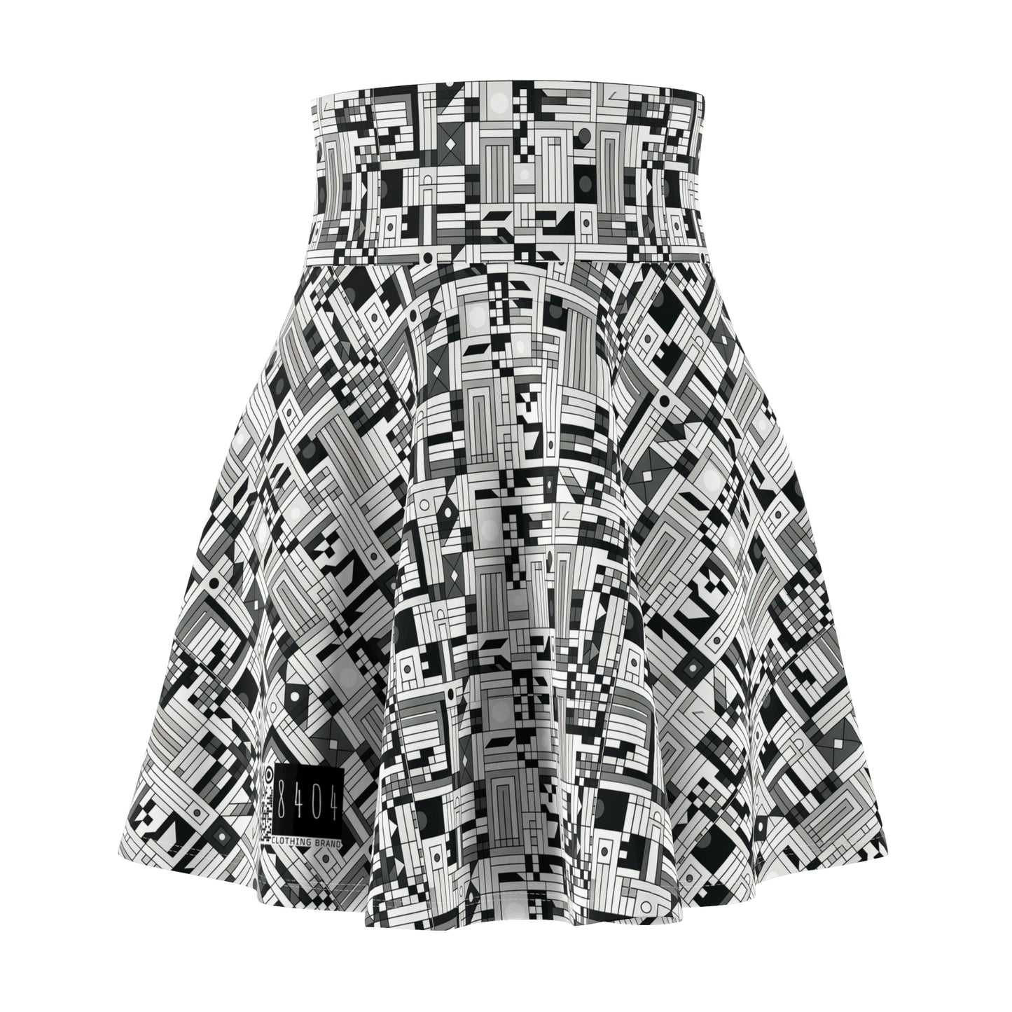 Digital Minimalism Minimalist Tech Women's Skater Skirt - 8404 Design-43