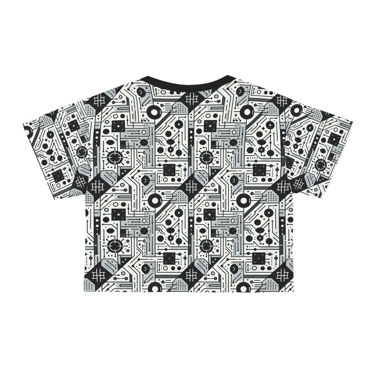 Digital Minimalism Minimalist Tech Crop Tee - 8404 Design-48