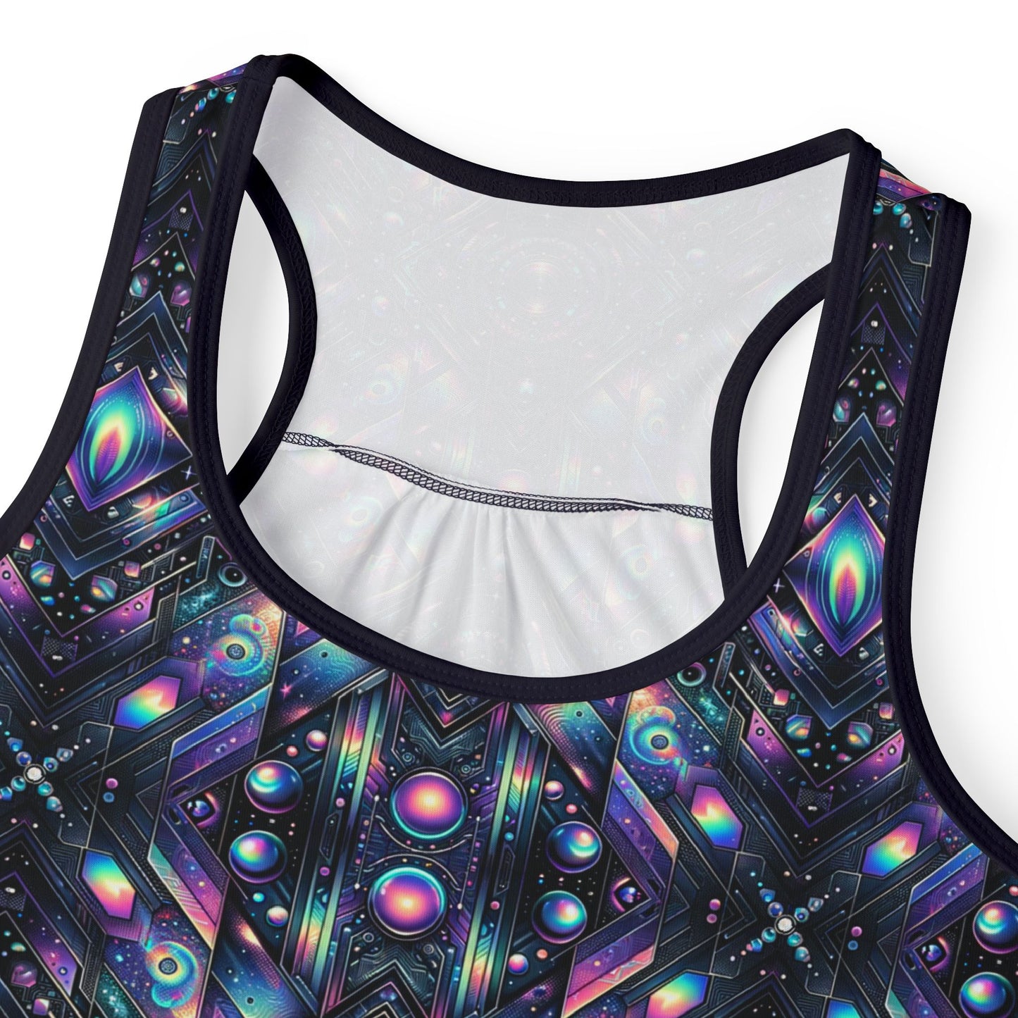 Galactic Hues Tech-Forward Cosmic Fusion Women's Tank Top - 8404 Design-58