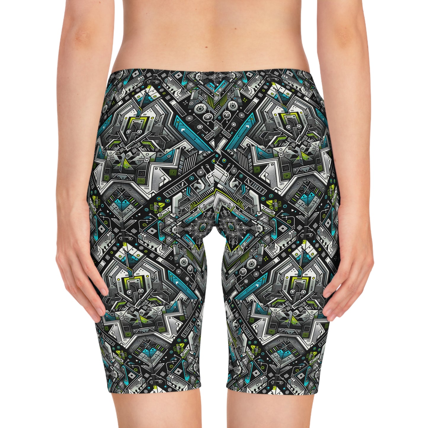 Women's Bike Shorts Future Tech - 8404 Design-01