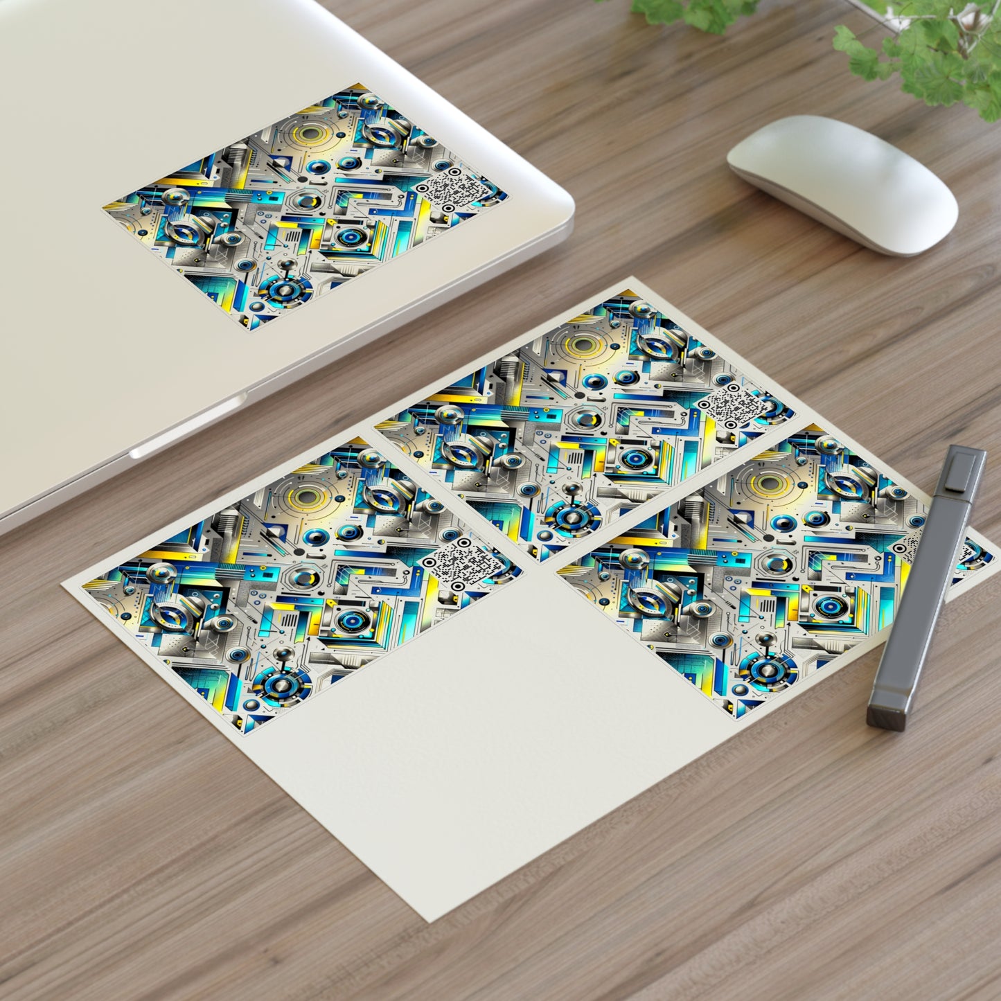 Tech Art Fusion Tech-Forward Streetwear Sticker Sheets - 8404 Design-59