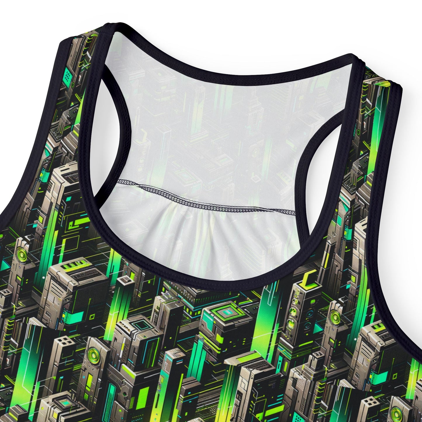 Digital Rebellion Tech-Forward Streetwear Women's Tank Top - 8404 Design-63