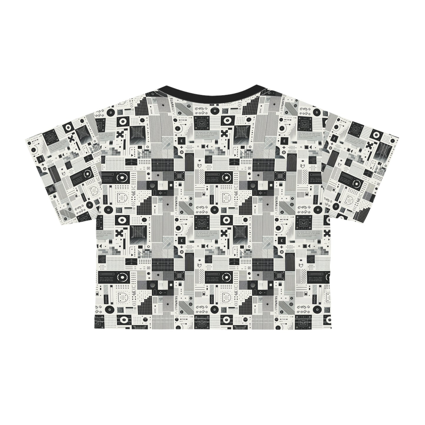 Digital Minimalism Minimalist Tech Crop Tee - 8404 Design-50