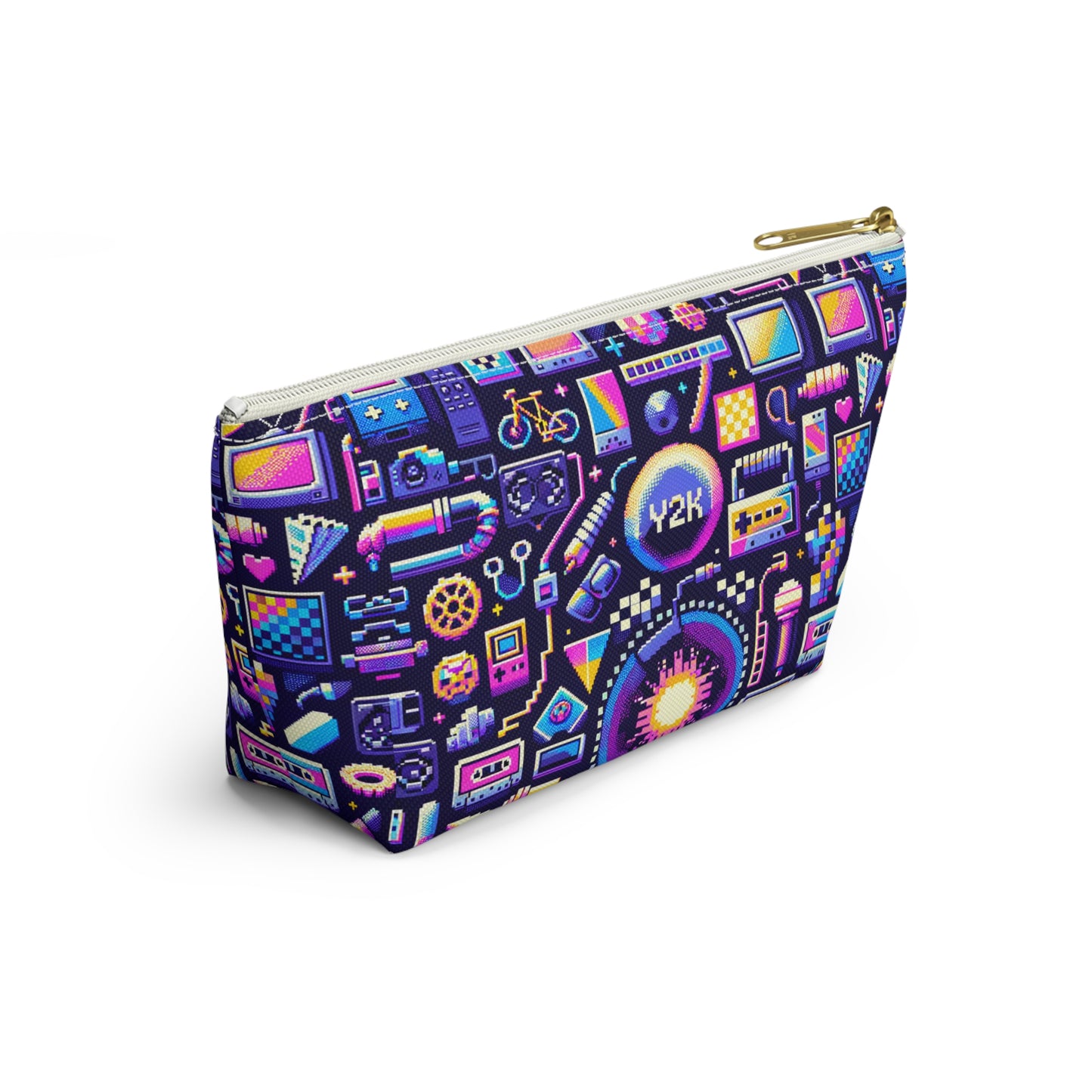 Digital Nostalgia Modern Retro Fusion Accessory Pouch W T-Bottom - 8404 Design-64