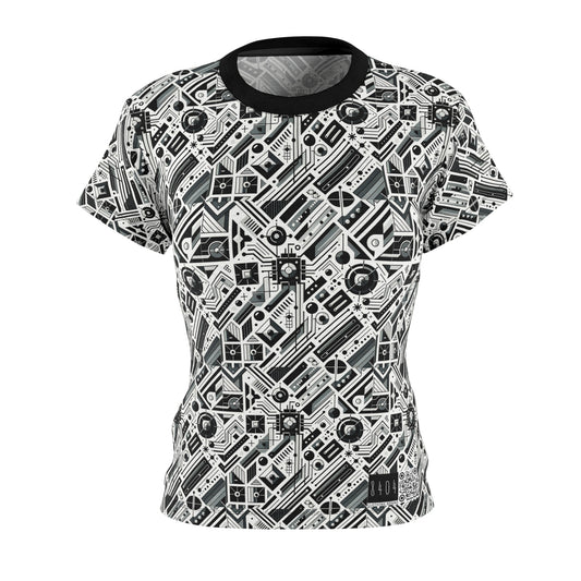 Digital Minimalism Minimalist Tech Women's Cut & Sew Tee - 8404 Design-62