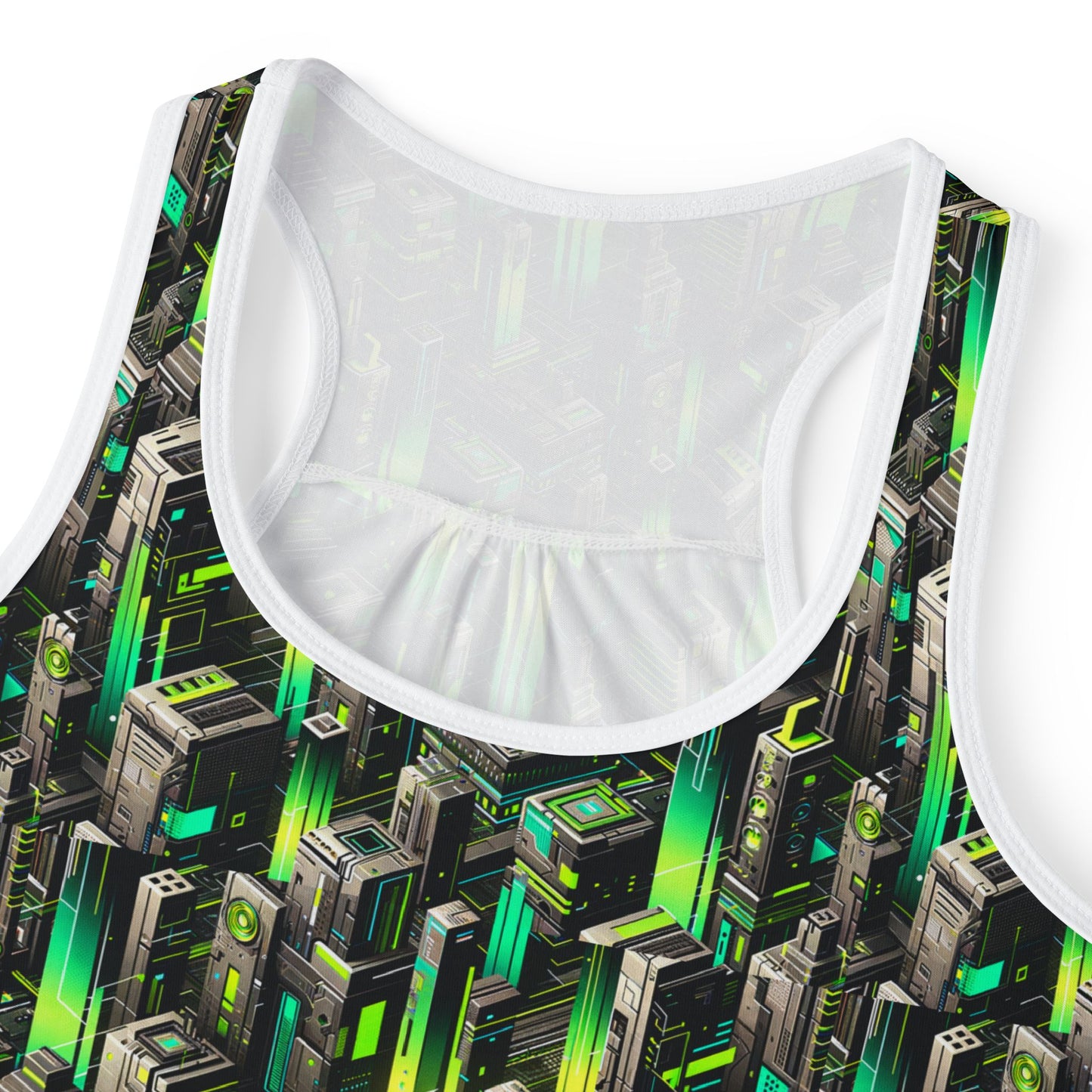 Digital Rebellion Tech-Forward Streetwear Women's Tank Top - 8404 Design-63