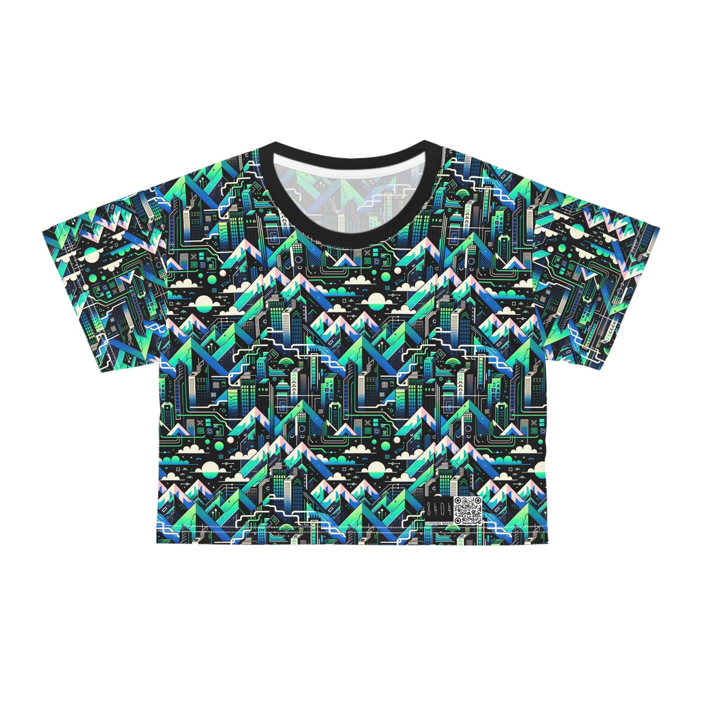 Digital Adventure Graphics Digital Explorer Crop Tee - 8404 Design-55