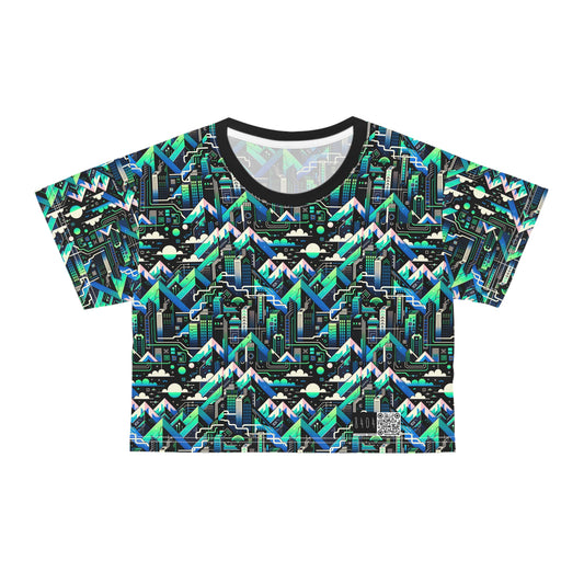Digital Adventure Graphics Digital Explorer Crop Tee - 8404 Design-55