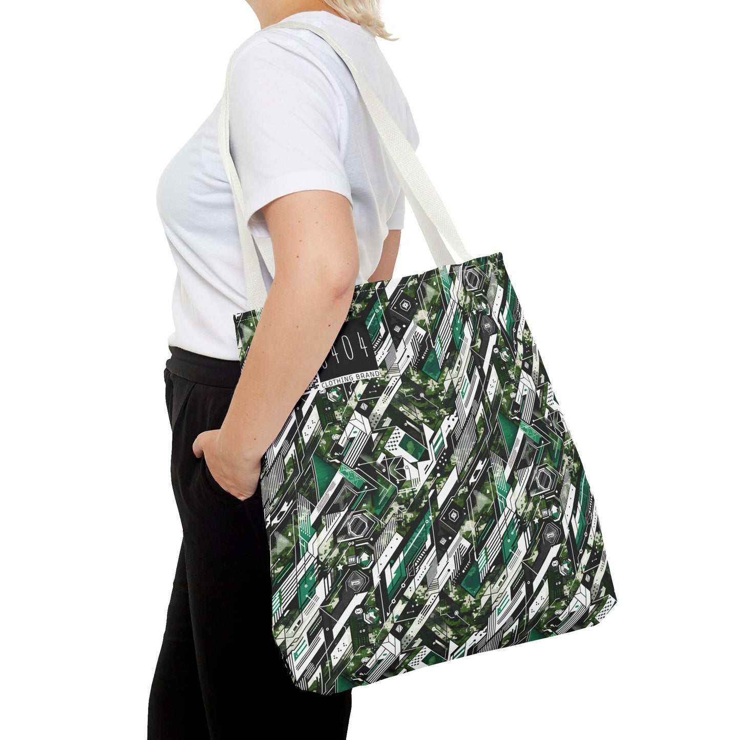 Tech Camo Fusion Tech-Forward Streetwear With a Futuristic Edge Tote Bag - 8404 Design-63