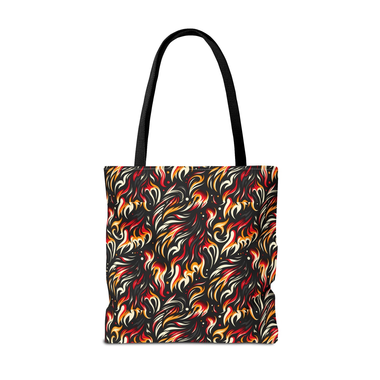 Fire & Flames Bold Streetwear Statement Tote Bag - 8404 Design-60