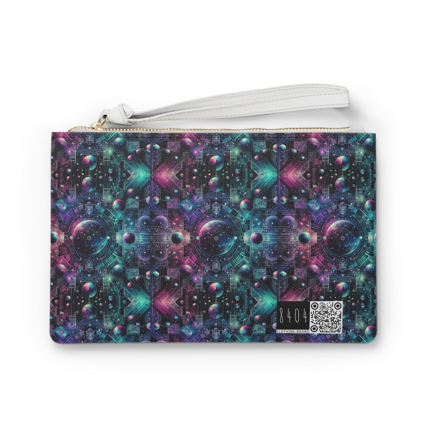 Galactic Hues Tech-Forward Cosmic Fusion Clutch Bag - 8404 Design-59