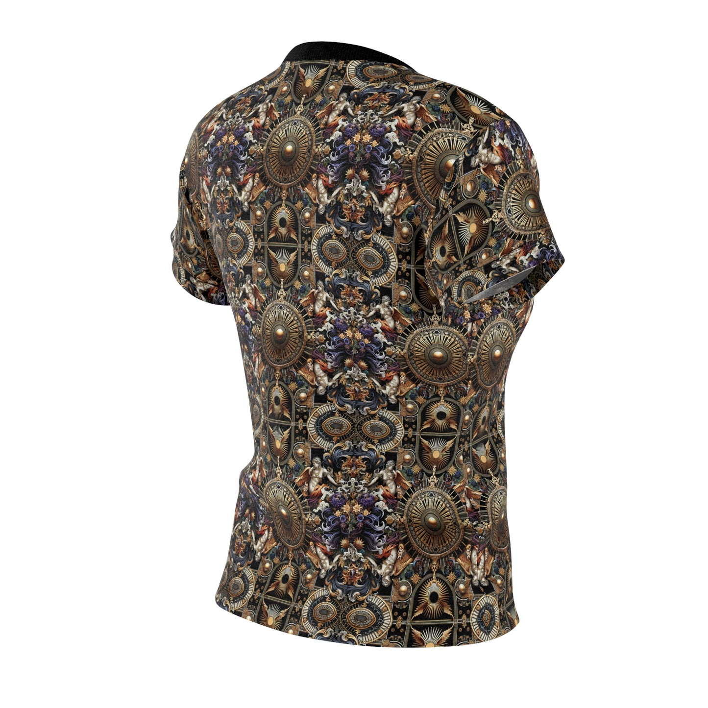Digital Renaissance Luxurious Streetwear Inspired By Classical Art With a Modern Twist Women's Cut & Sew Tee - 8404 Design-55