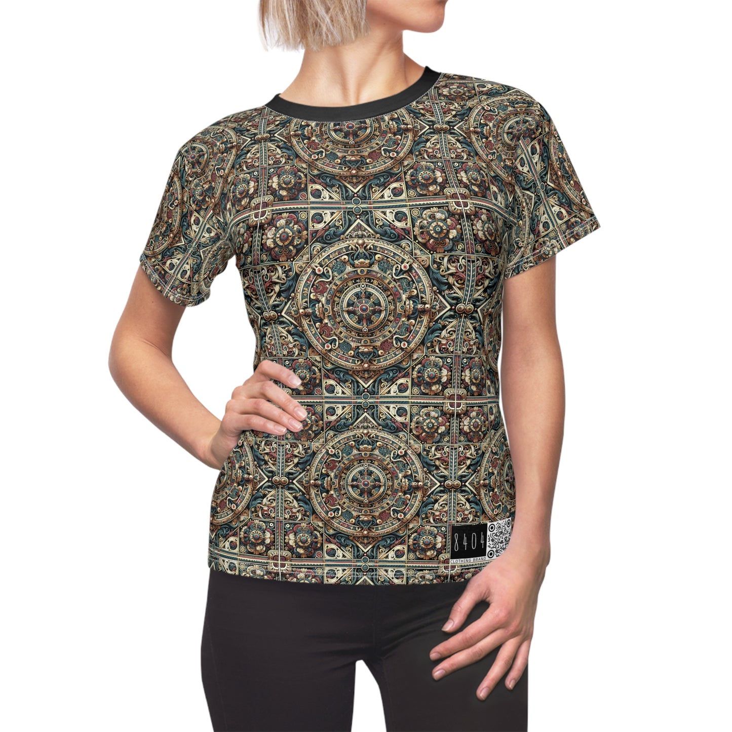 Urban Renaissance Historical Fusion With Street Edge Women's Cut & Sew Tee - 8404 Design-57