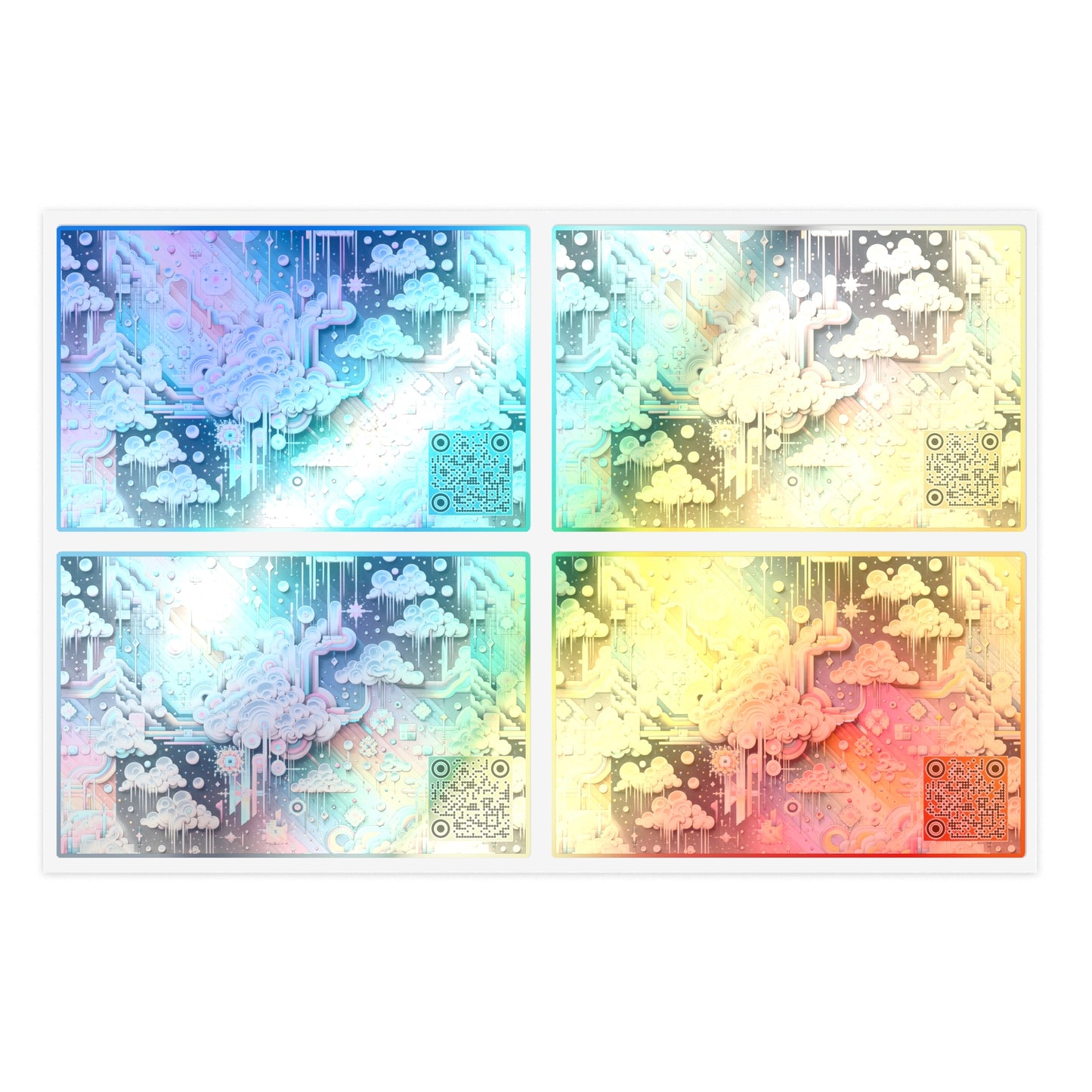 Digital Dreamland Whimsical and Nostalgic Streetwear With a Digital Twist Sticker Sheets - 8404 Design-52