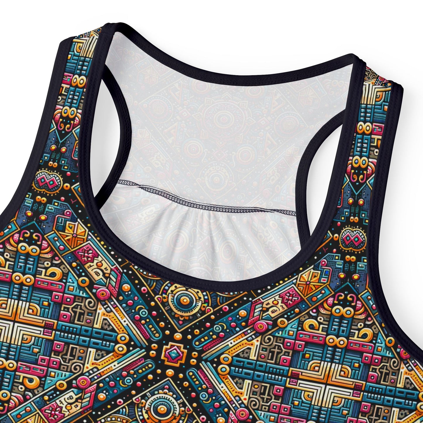 Cultural Fusion Tech Blend of Cultural Heritage With Tech-Inspired Elements Women's Tank Top - 8404 Design-58