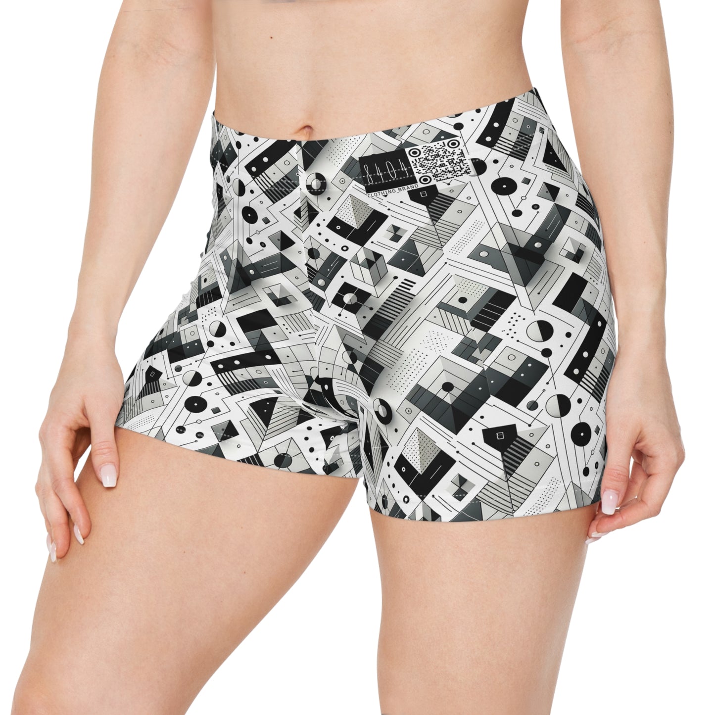 Digital Minimalism Minimalist Tech Women's Shorts - 8404 Design-69