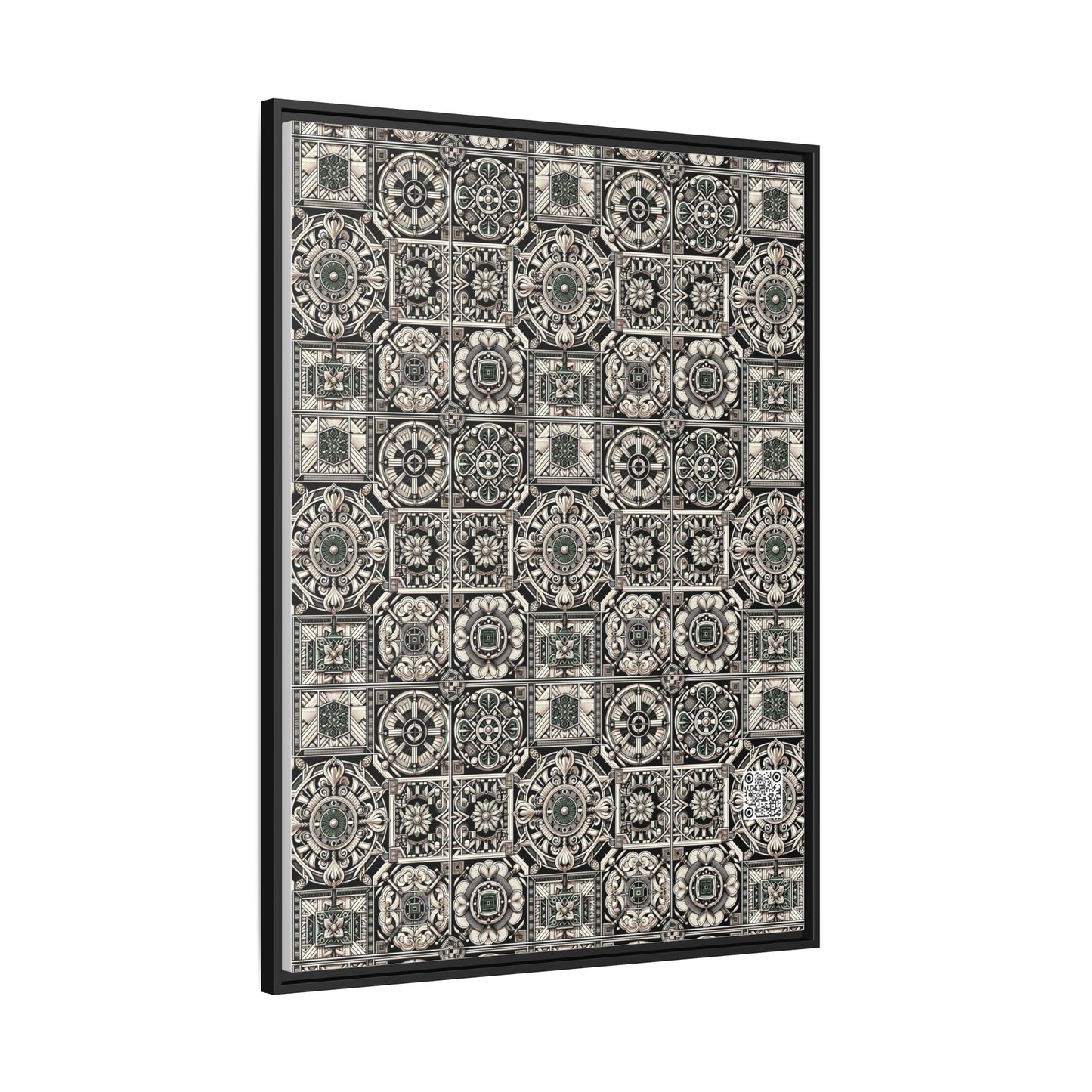 Cyber Garden Party Tech Garden Extravaganza Matte Canvas, Framed (multi-Color) - 8404 Design-45 A