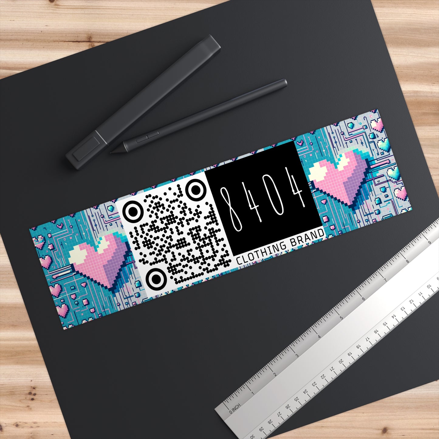 Digital Romance Modern Tech Romance Bumper Sticker - 8404 Design-44