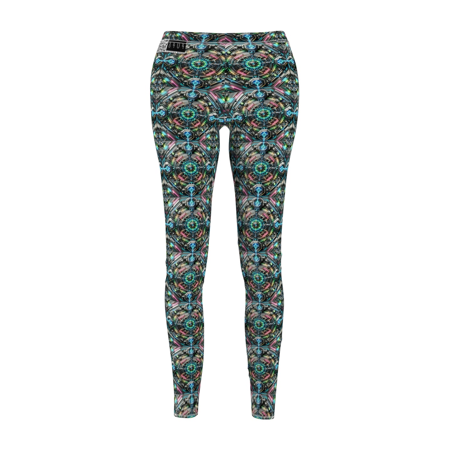 Tech-Infused Futurism Futuristic Tech Women's Cut & Sew Casual Leggings - 8404 Design-53