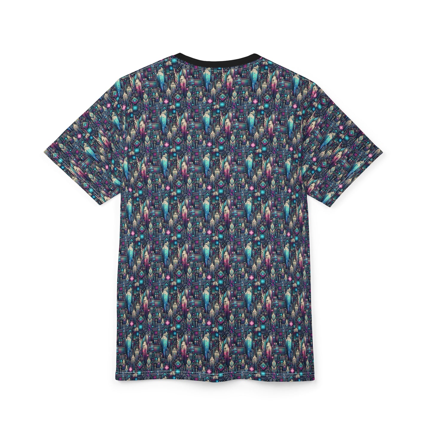 Digital Renaissance Tech-Forward Maximalism Unisex Cut & Sew Tee - 8404 Design-56