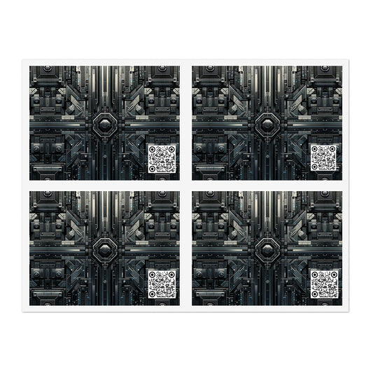 Tech Noir Futuristic Tech Aesthetic with a Dark Twist Sticker Sheet - 8404 Design-68