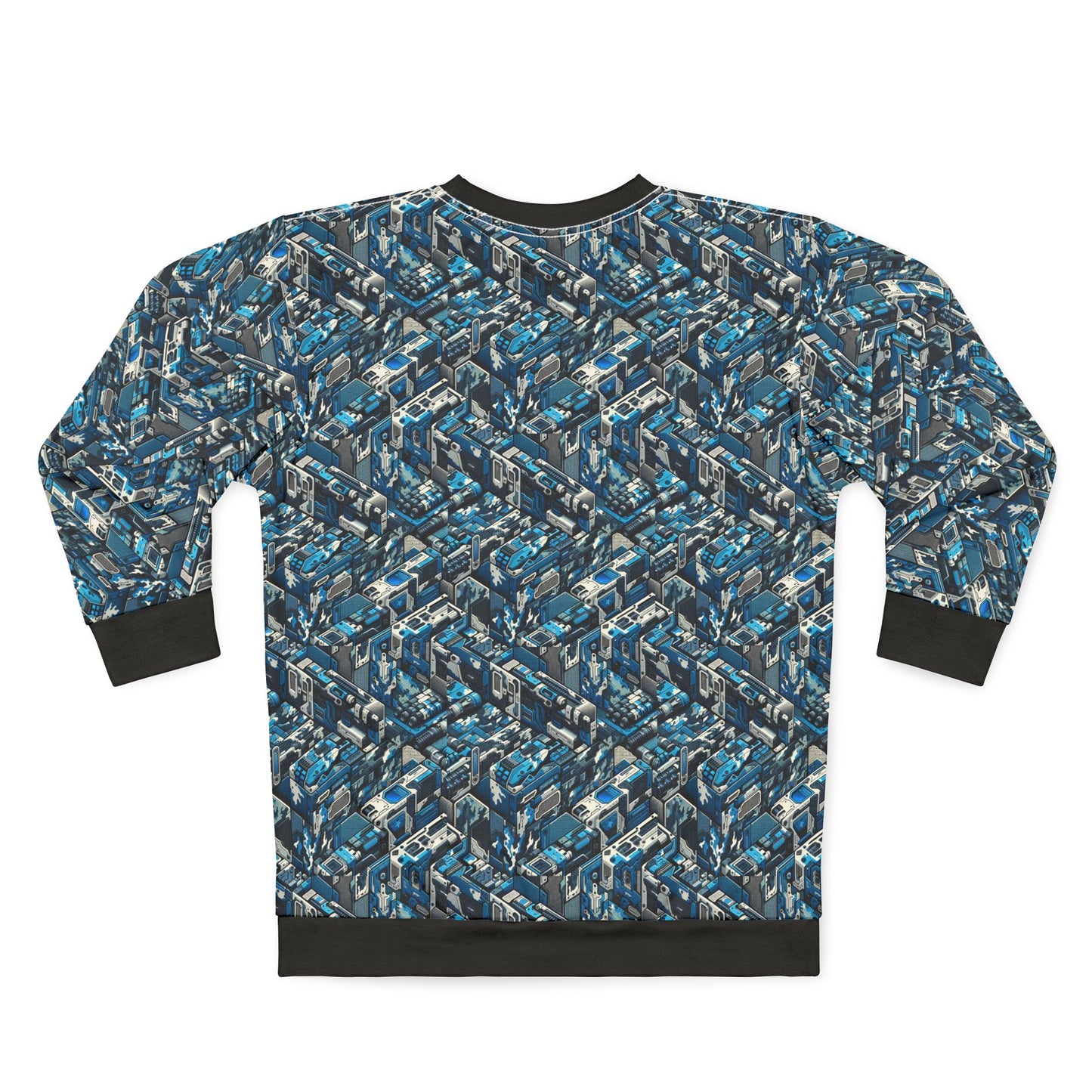 Tech Urban Camo Tech-Forward Streetwear With a Futuristic Military Edge Sweatshirt - 8404 Design-51