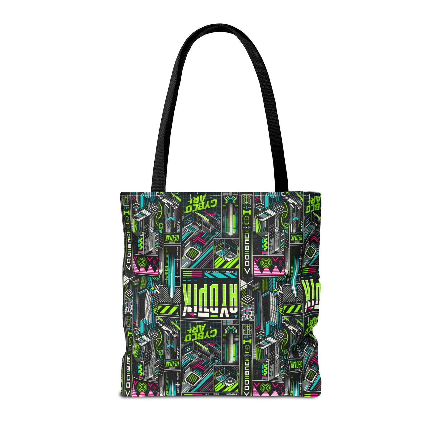 Tech-Forward Graphics Tech-Inspired Streetwear Tote Bag - 8404 Design-46