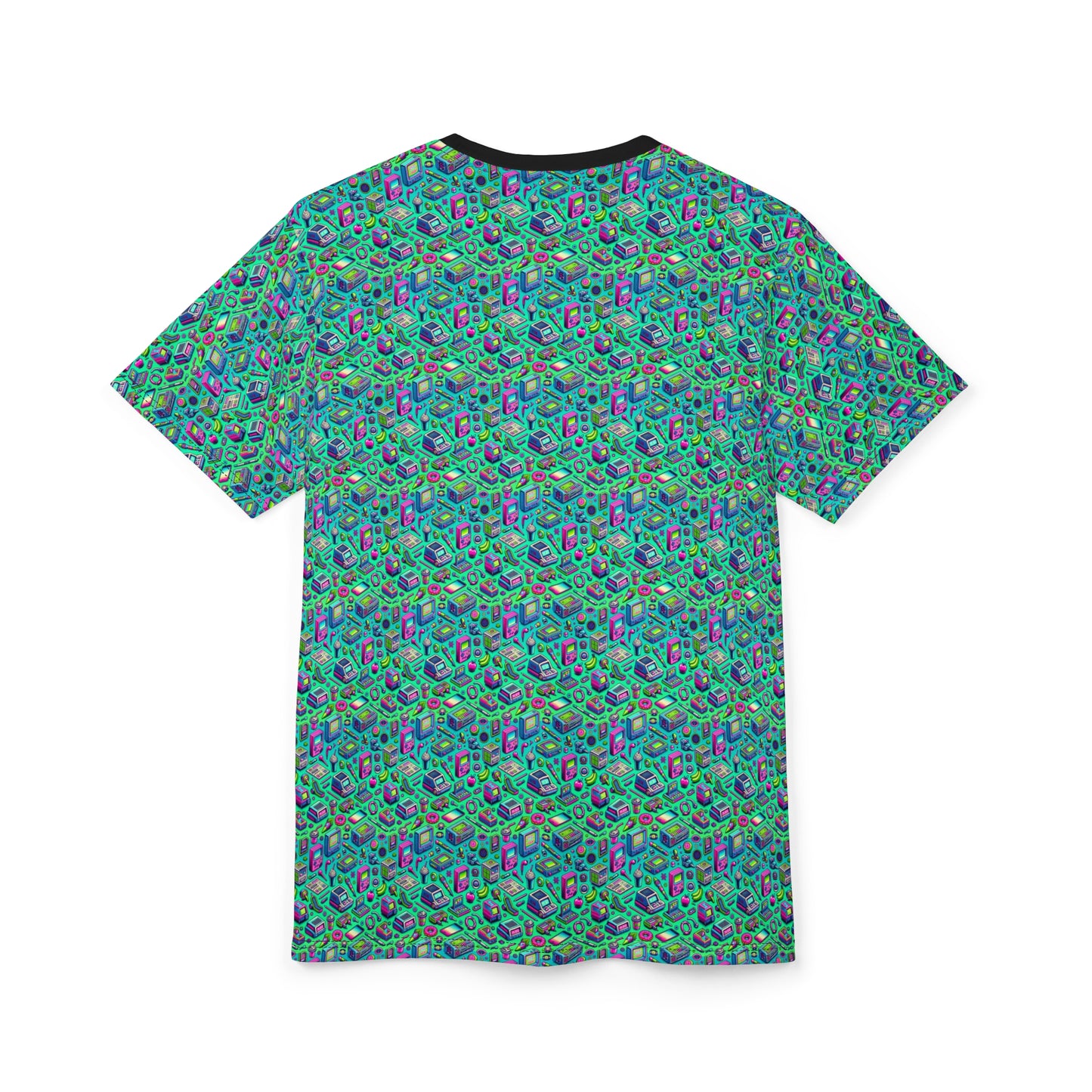 Y2k Revival Nostalgic Futurism Unisex Cut & Sew Tee - 8404 Design-48