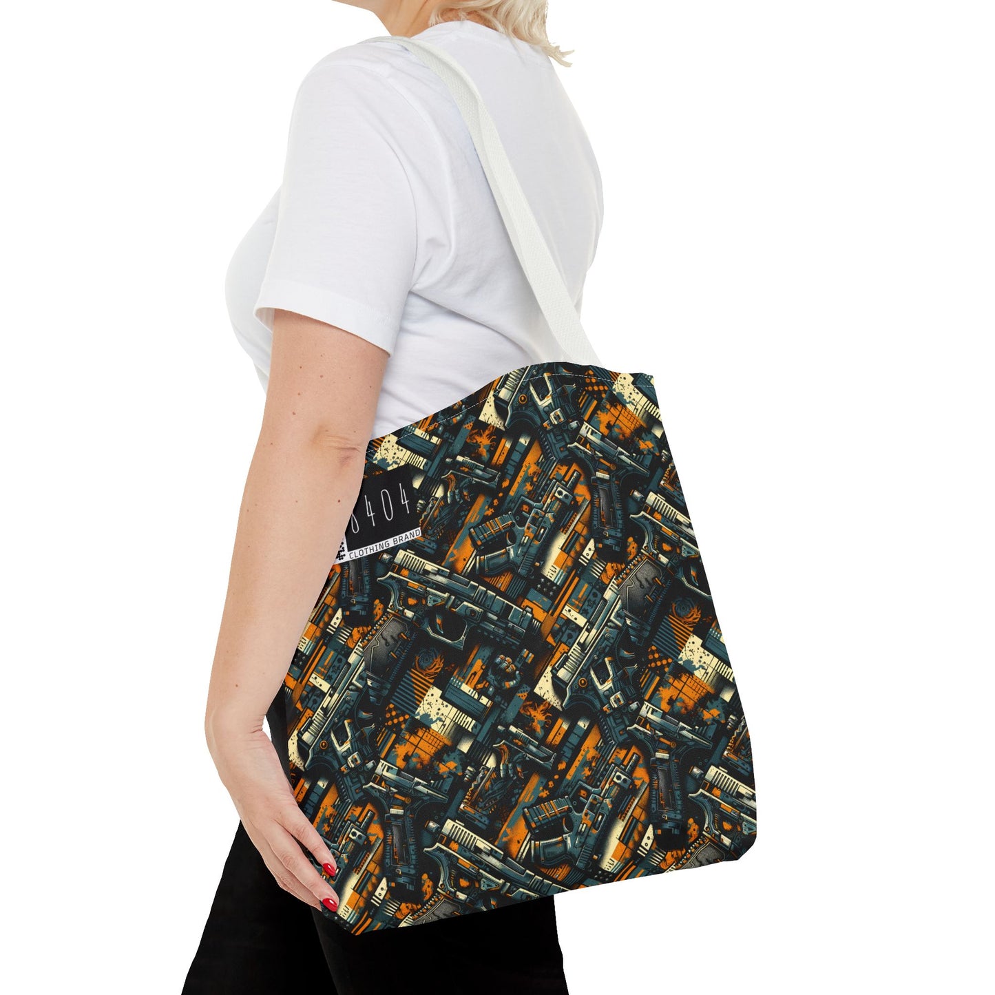 Digital Punk Futuristic Grunge Tote Bag - 8404 Design-47