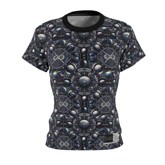 Tech Astronaut Tech-Forward Streetwear Meets Space Exploration Women's Cut & Sew Tee - 8404 Design-46
