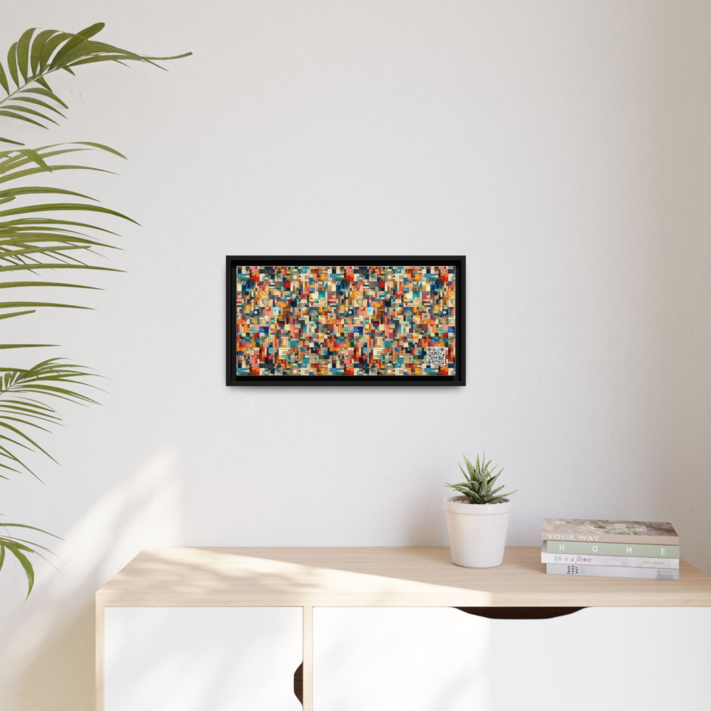 Digital Artistic Expression Artistic Streetwear Matte Canvas, Framed (multi-Color) - 8404 Design-46 B
