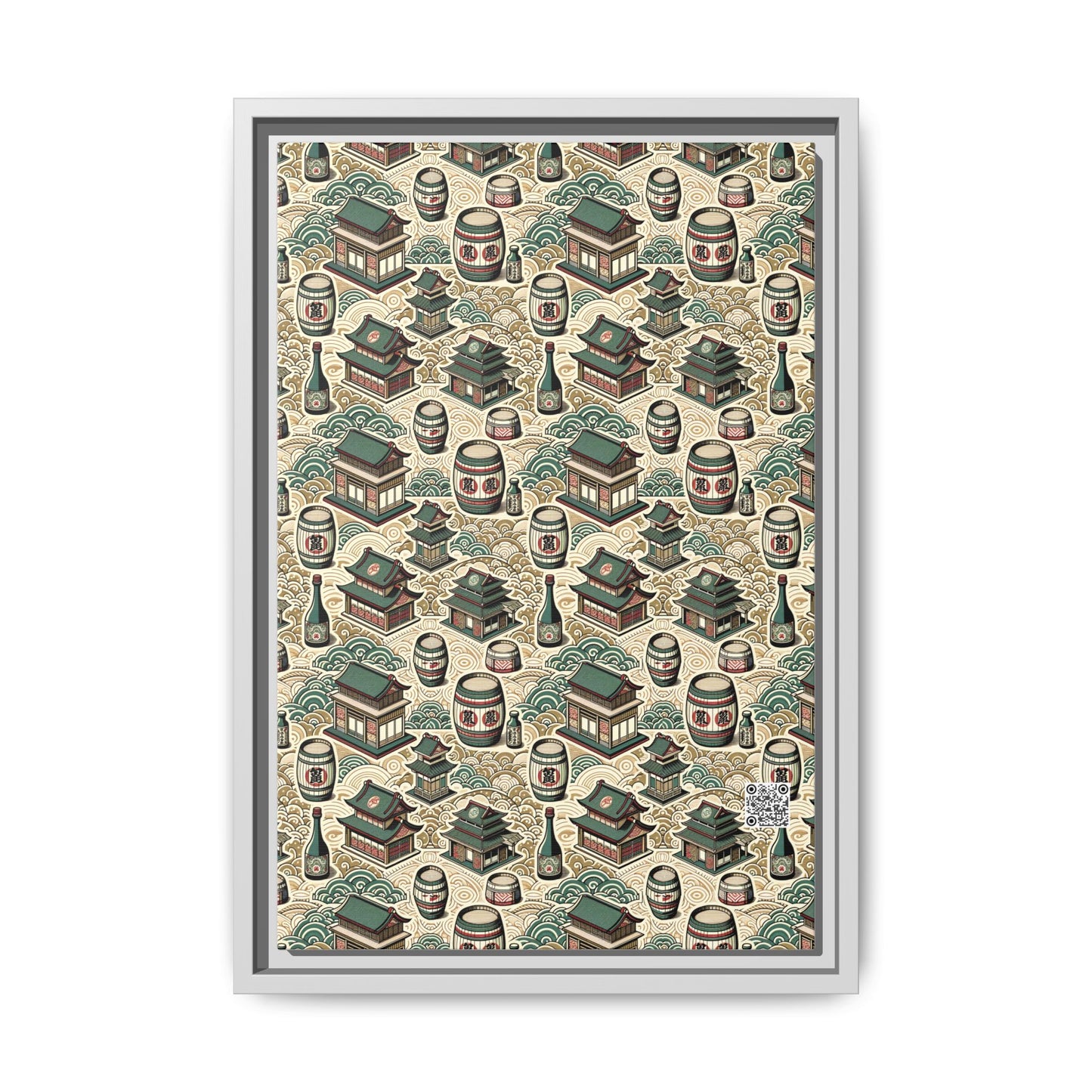 Cultural Artisanal Fusion Contemporary Cultural Elegance Matte Canvas, Framed (multi-Color) - 8404 Design-68 B