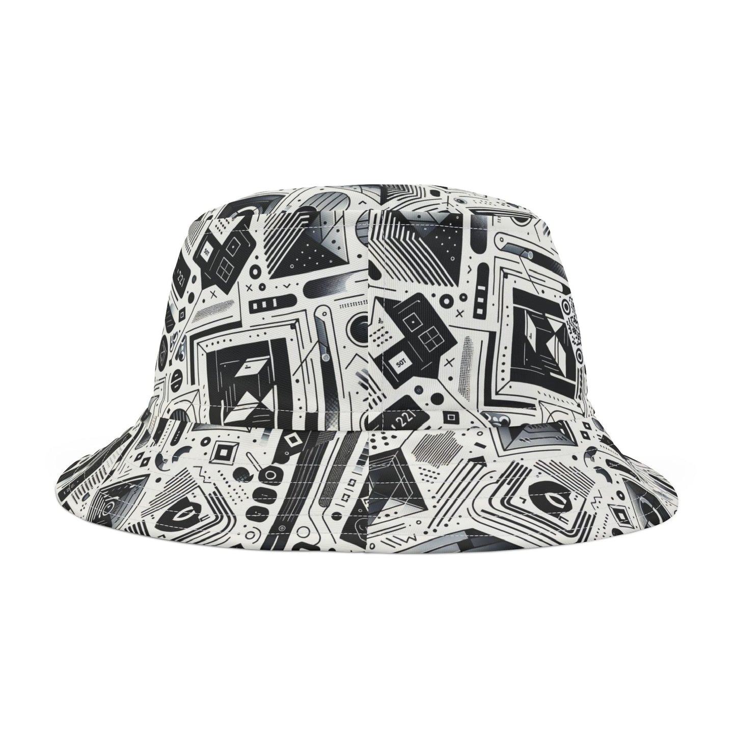Tech Minimalism Minimalist Tech Bucket Hat - 8404 Design-72