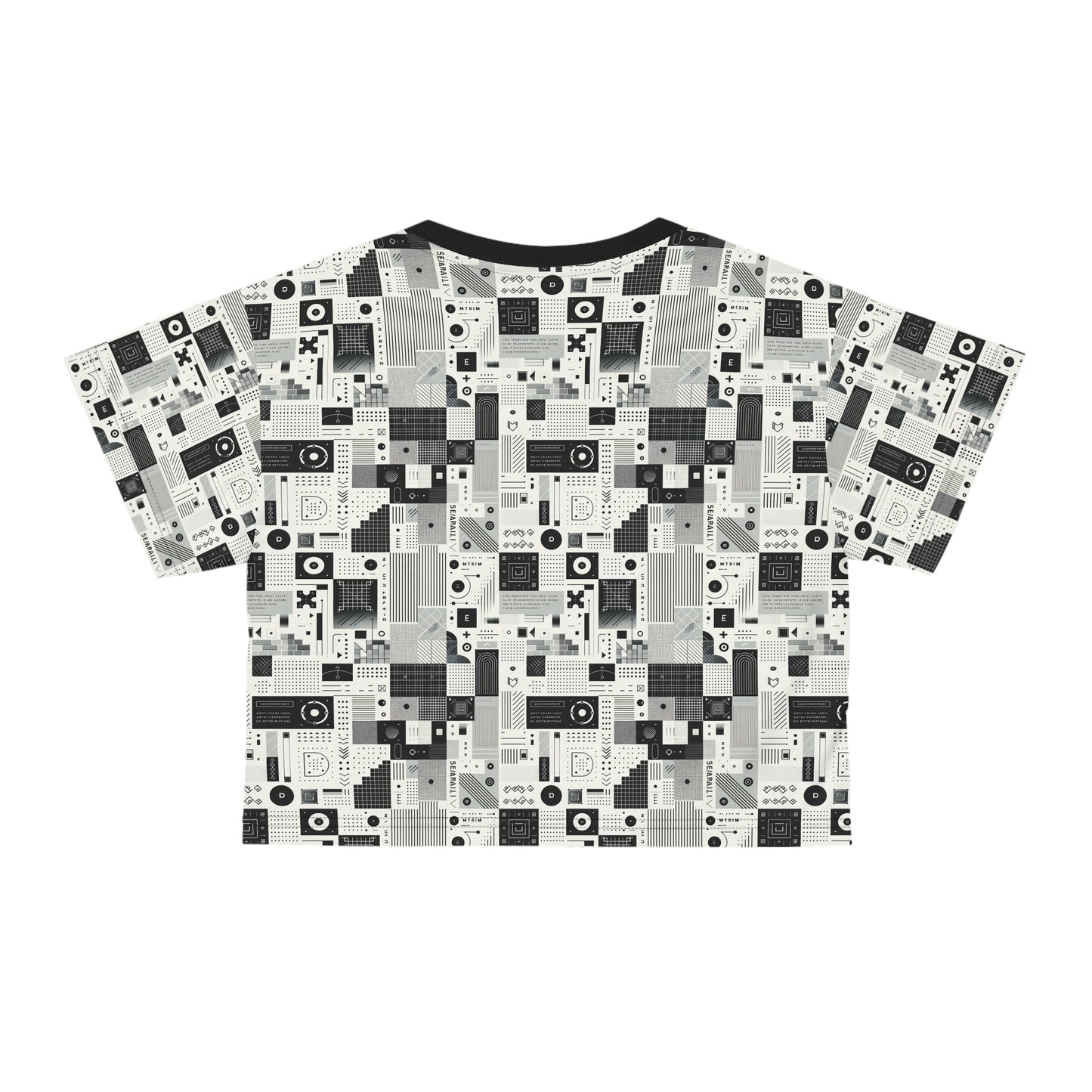 Digital Minimalism Minimalist Tech Crop Tee - 8404 Design-50