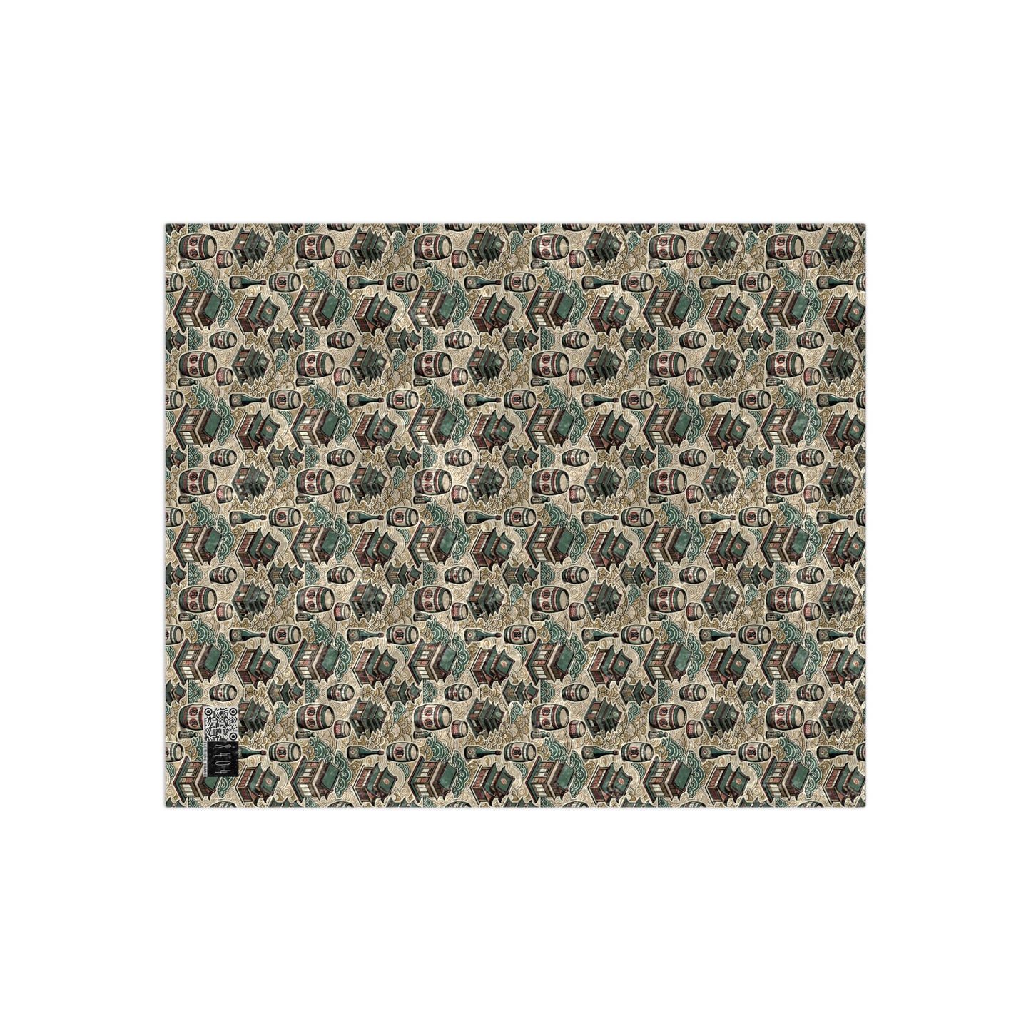 Cultural Artisanal Fusion Contemporary Cultural Elegance Crushed Velvet Blanket - 8404 Design-68